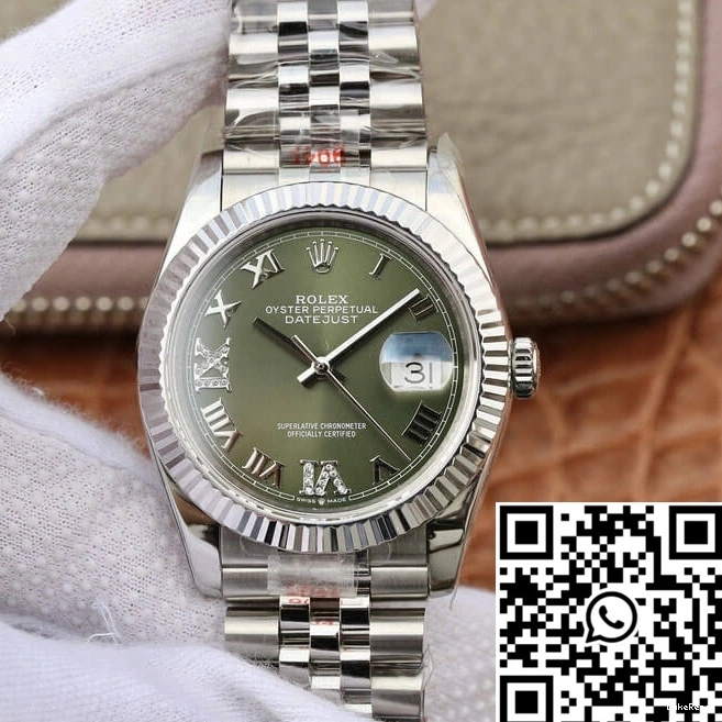 Factory Datejust Rolex Green 36MM Dial GM 0919
